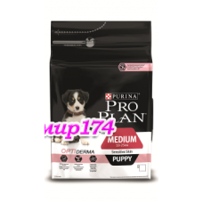 Pro Plan (Про План) MEDIUM PUPPY Sensitive SKIN для Щенков Средних Пород с Чувствительной Кожей (Лосось с рисом)