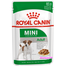 Royal Canin (Роял канин) MINI ADULT Для взрослых собак мелких размеров в возрасте с 10 месяцев до 12 лет (85гр.)