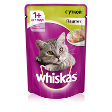 WHISKAS® «Мясной паштет с уткой» 85 г