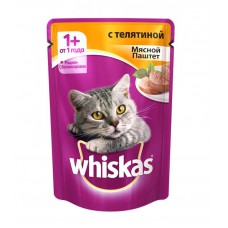 WHISKAS® «Мясной паштет с телятиной» 85 г