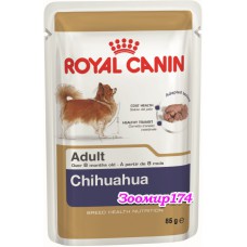 Royal Canin (Роял канин) Chihuahua Adult Влажный корм для собак породы Чихуахуа в возрасте с 8 месяцев (паштет 85гр)