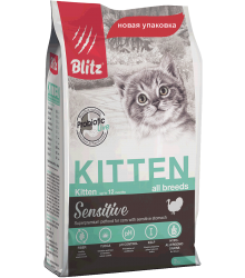 Blitz Sensitive Kitten сухой корм для котят