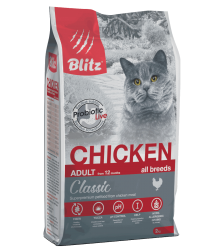 Blitz Adult Classic Cats сухой корм для взрослых кошек с курицей